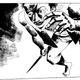 An escaped slave rushes to confront the mercenary trying to take him back to a plantation.